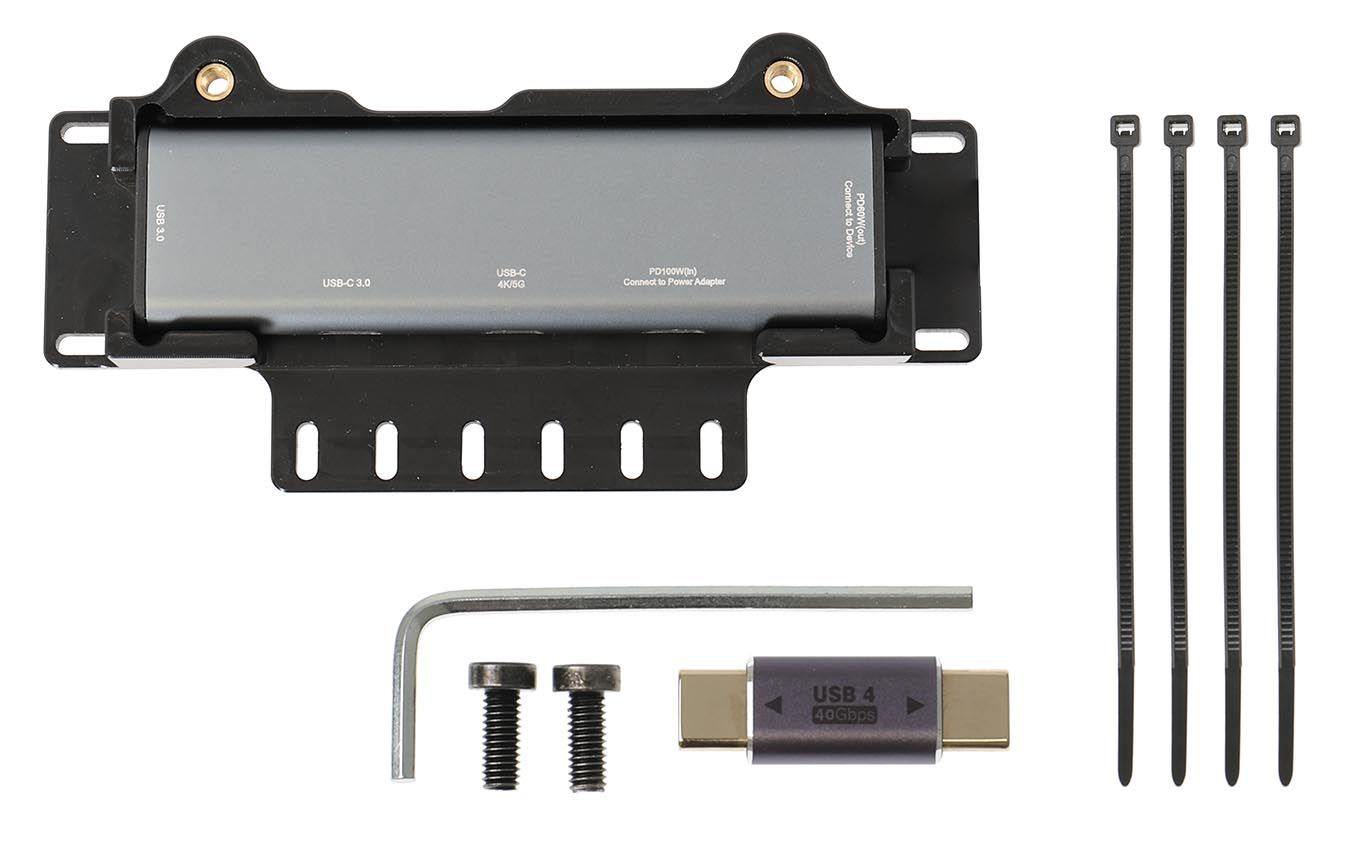 Brodit 3-Port Expansion Hub 2x usbA 1x usbC - 4K- with cover