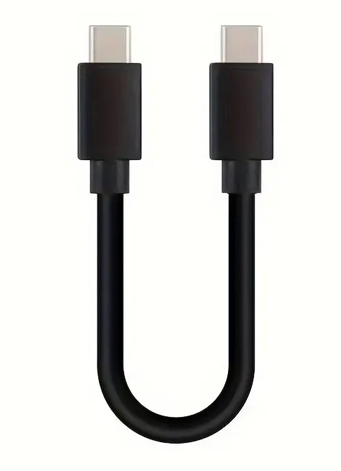 Datakabel usbC - usbC  0.20m zwart