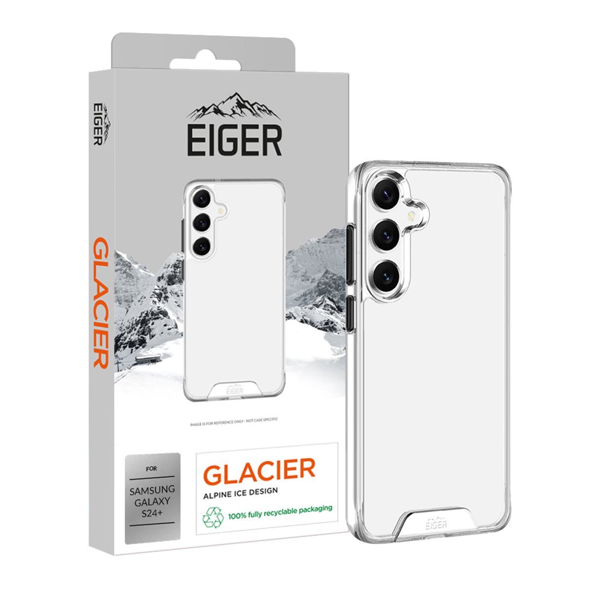 Eiger Glacier case Samsung Galaxy S24 Plus - transparant