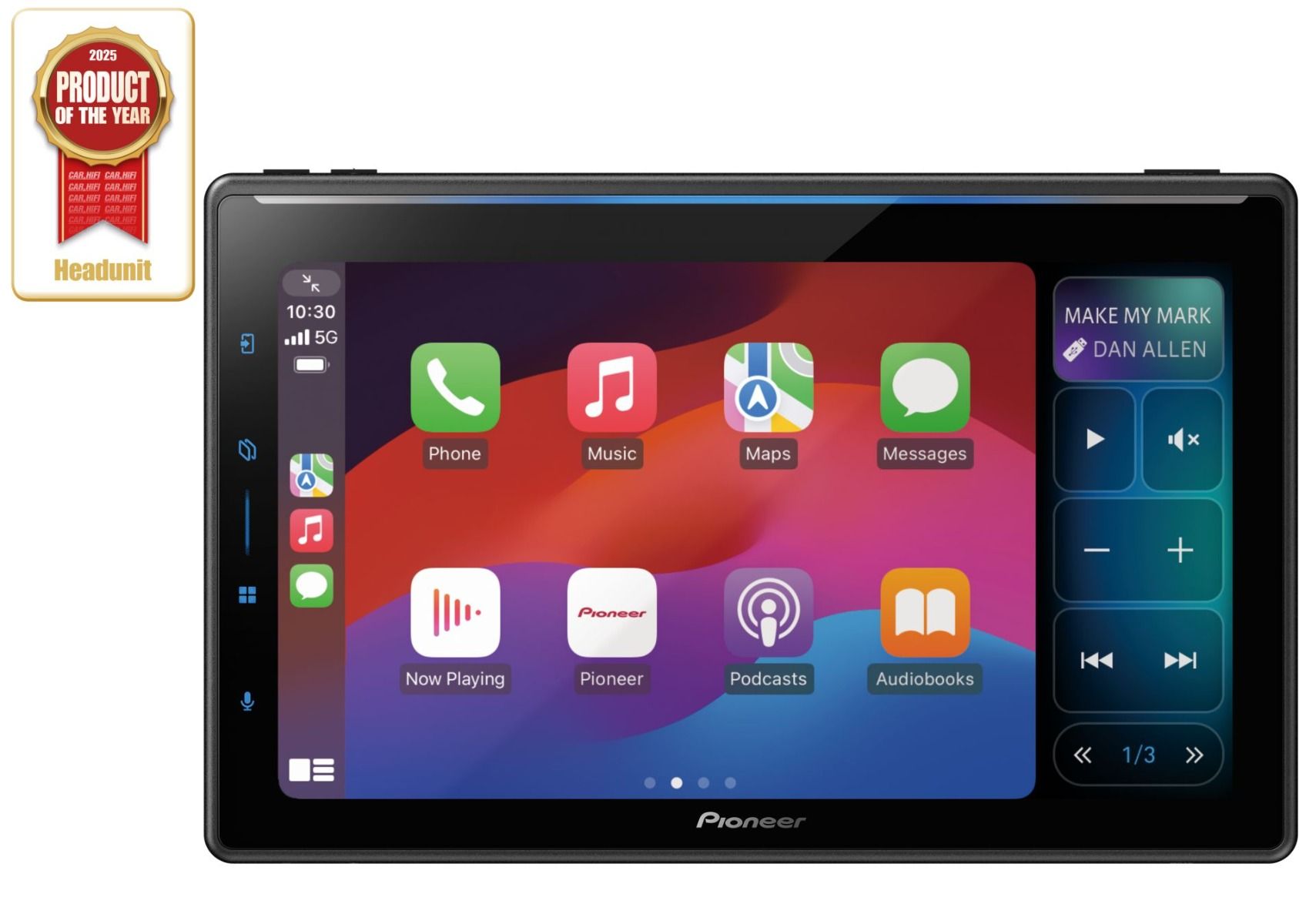 Pioneer SPH-EVO107DAB-UNI2 receiver 9"  Carplay/DAB