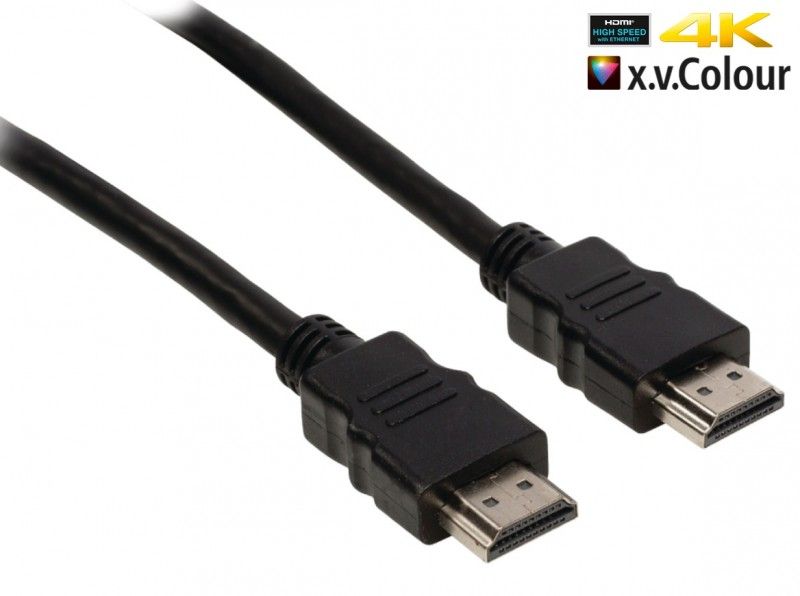 HDMI extend cable 1,0 meter black 4K high speed