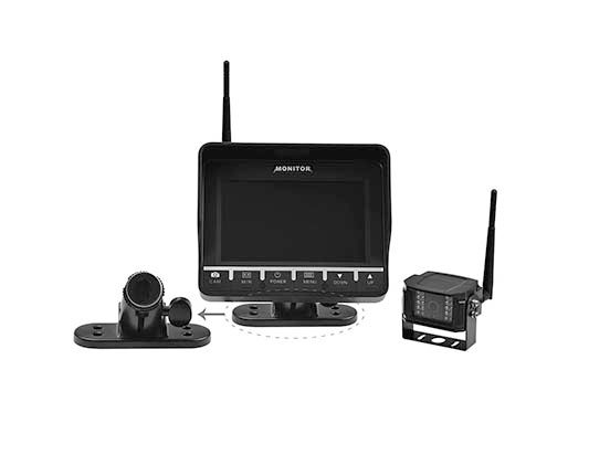 m-use wireless set 5" monitor/bracket + uni AHD cam 12v/24v