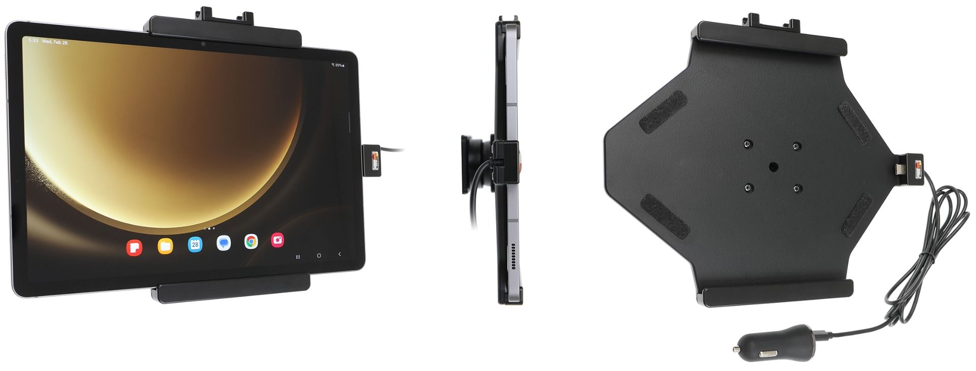 Brodit houder/lader Samsung Galaxy Tab S9 FE USB sig. plug