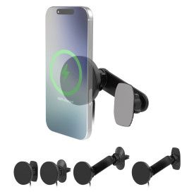 Scosche MAGICMOUNT™ CHARGE PRO 5-in-1 Qi2? 25W Wireless Char