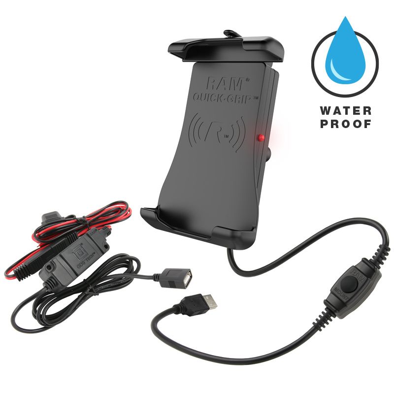 RAM Quick-Grip Waterproof Wireless Charging Holder + Ball