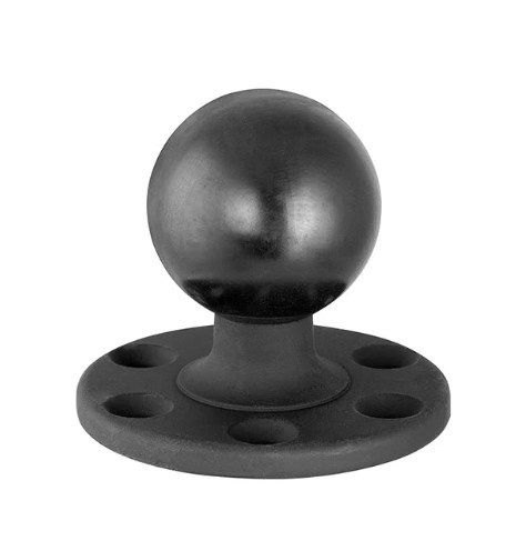 Arkon Rubber 2.25" Ball Aluminium round Base 5-Hole