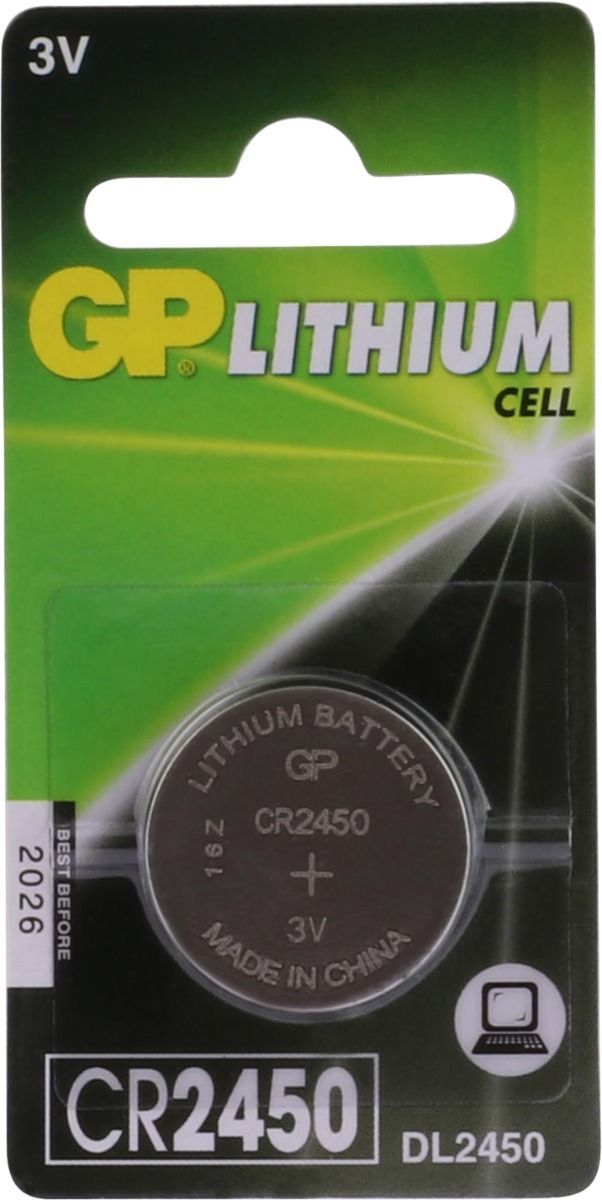 GP Lithium knoopcel CR2450, blister 1